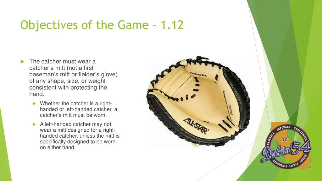 objectives of the game 1 12