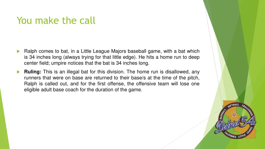 you make the call