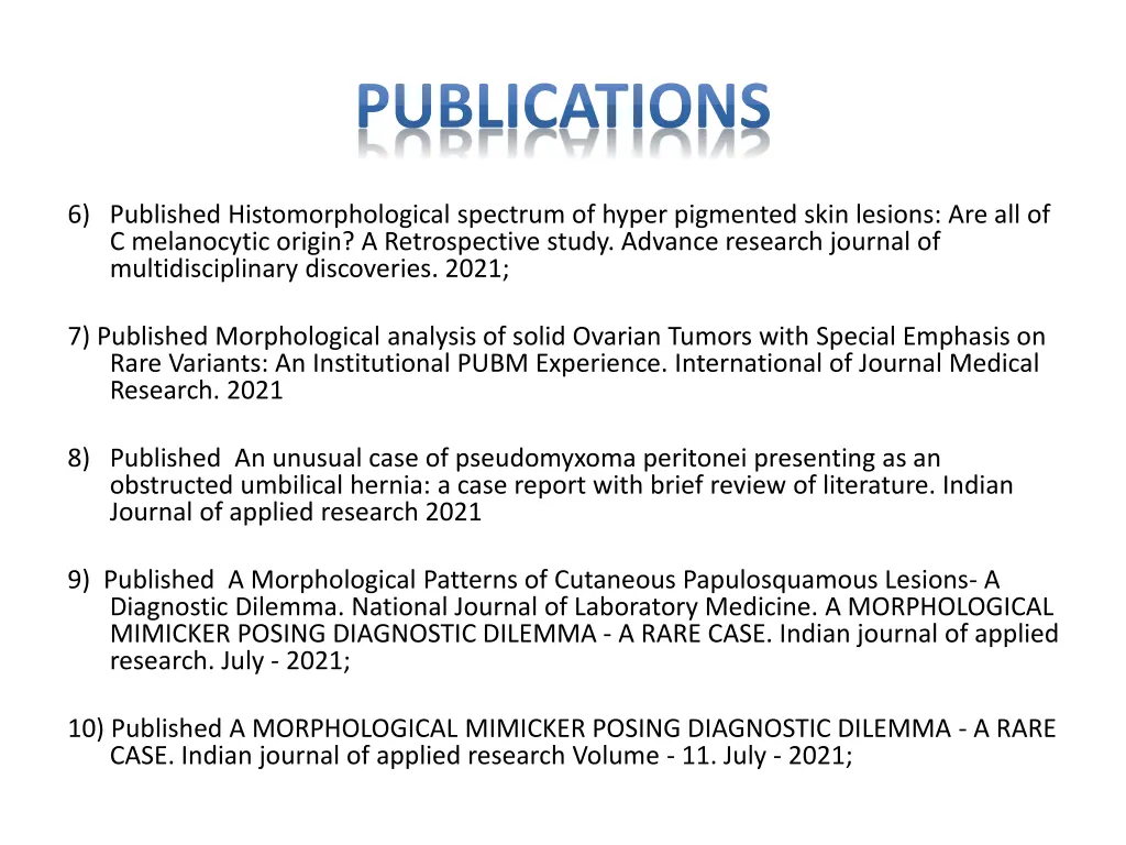 publications