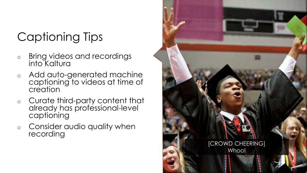 captioning tips