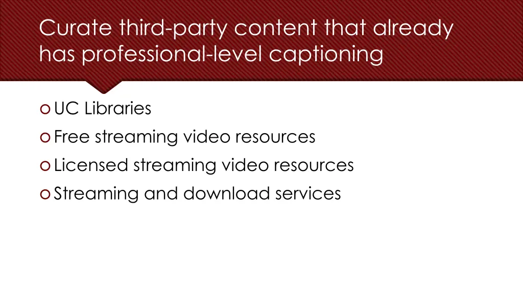 curate third party content that already