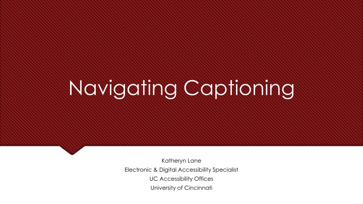 navigating captioning