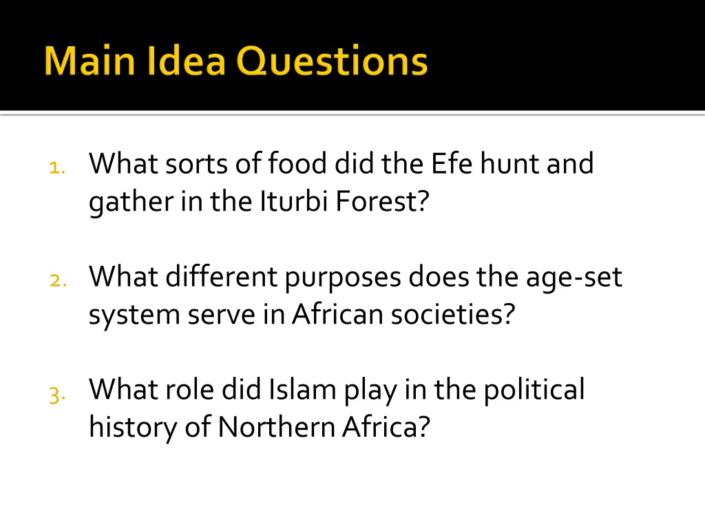 1 what sorts of food did the efehunt and gather