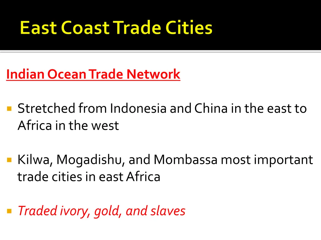 indian ocean trade network