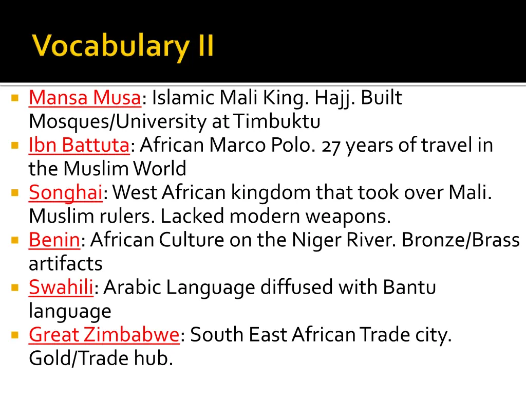 mansa musa islamic mali king hajj built mosques