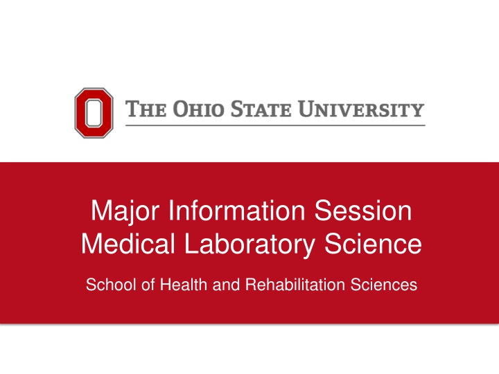 major information session medical laboratory