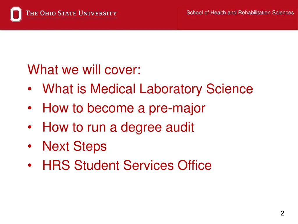 school of health and rehabilitation sciences