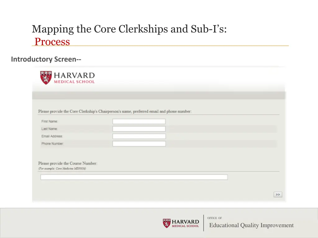 mapping the core clerkships and sub i s process