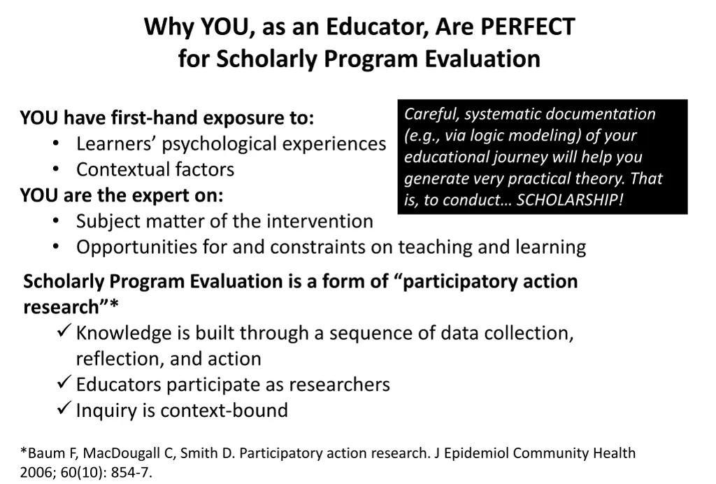 why you as an educator are perfect for scholarly