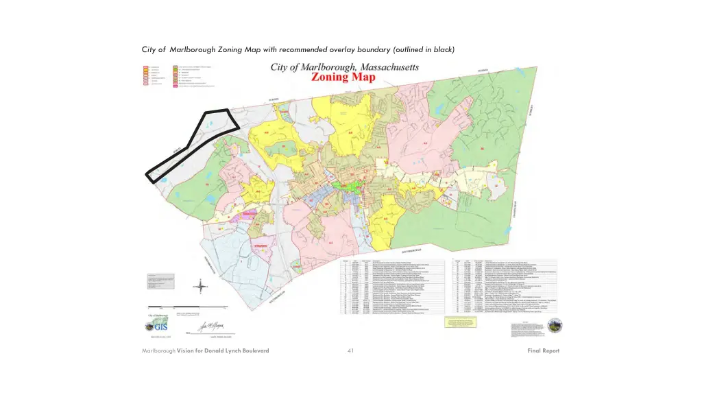 city of marlborough zoning map with recommended