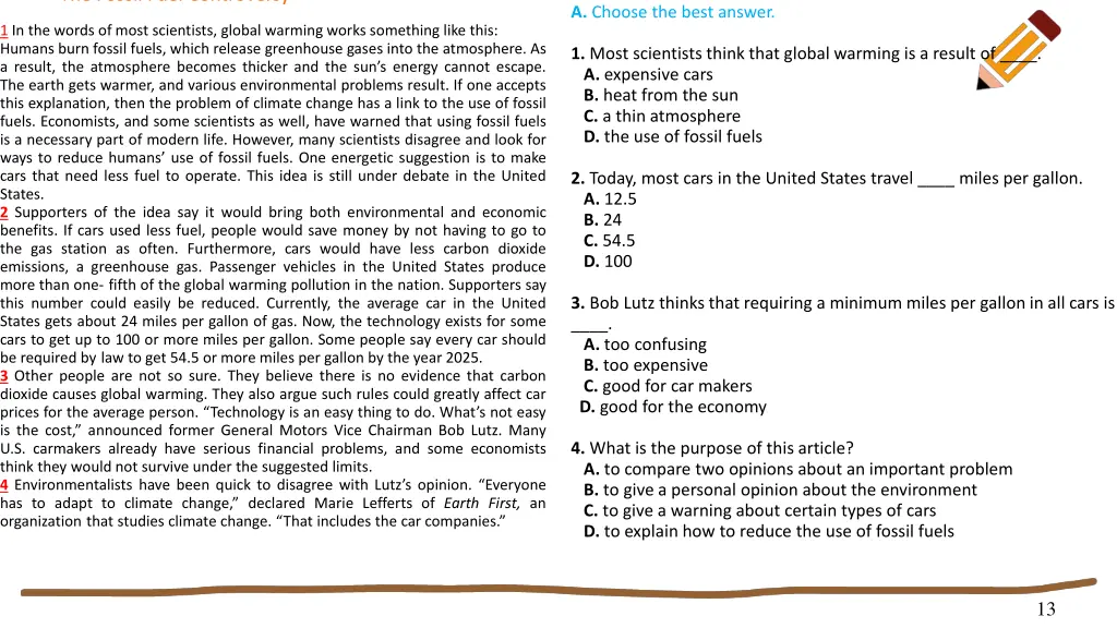 the fossil fuel controversy