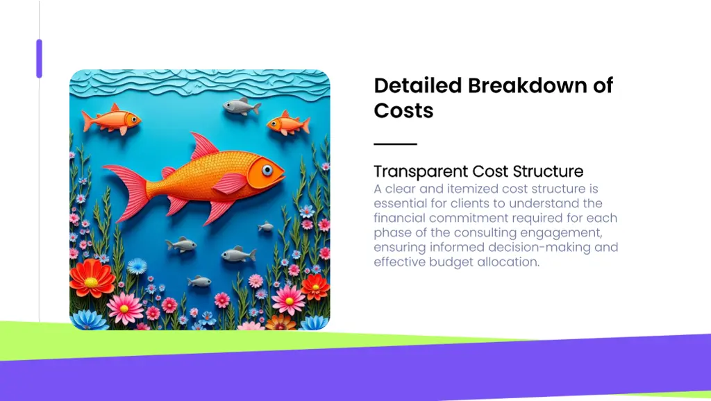 detailed breakdown of costs