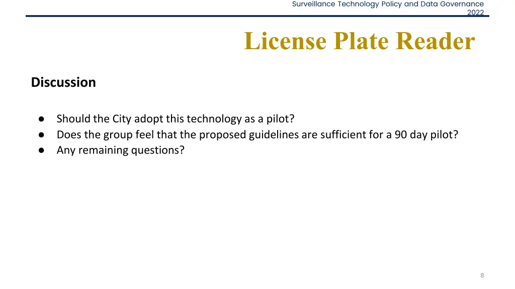 surveillance technology policy and data governance 6