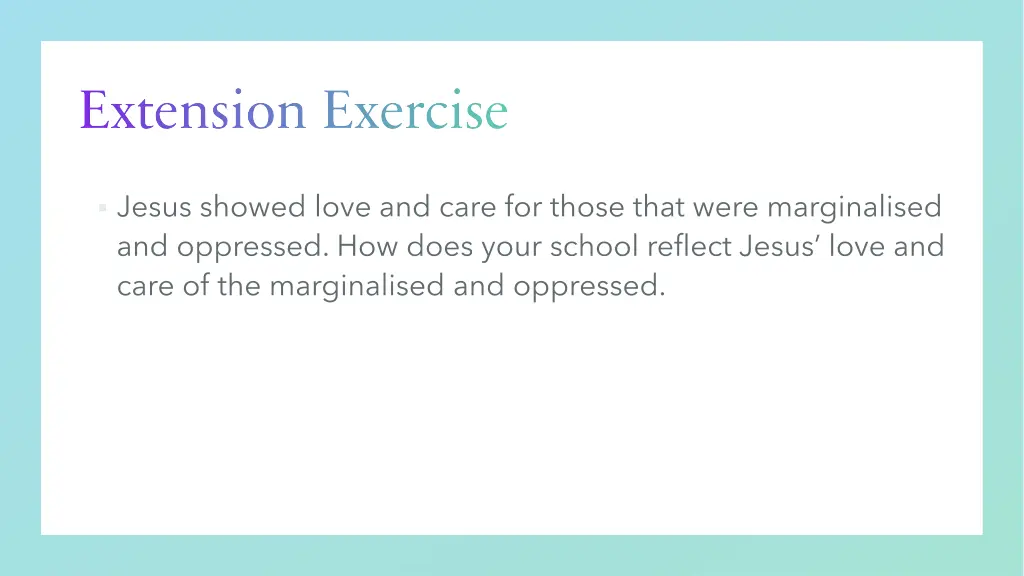 extension exercise 2