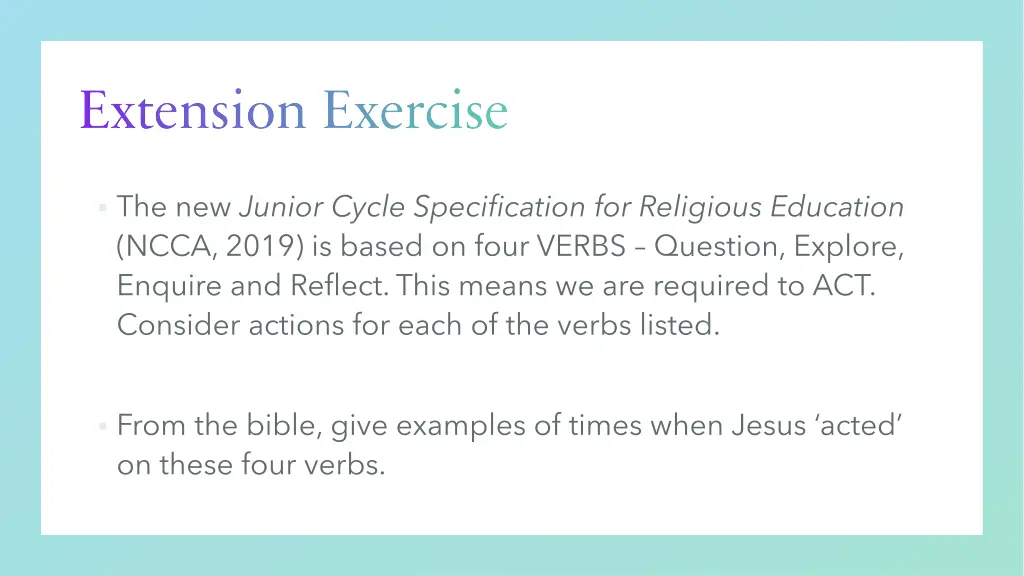 extension exercise 3
