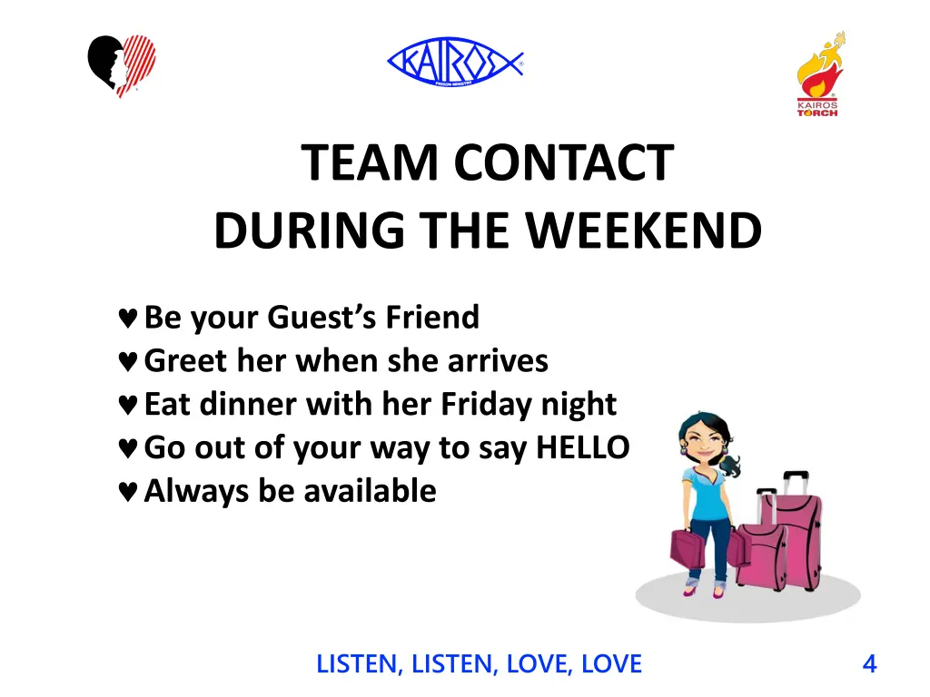 team contact during the weekend