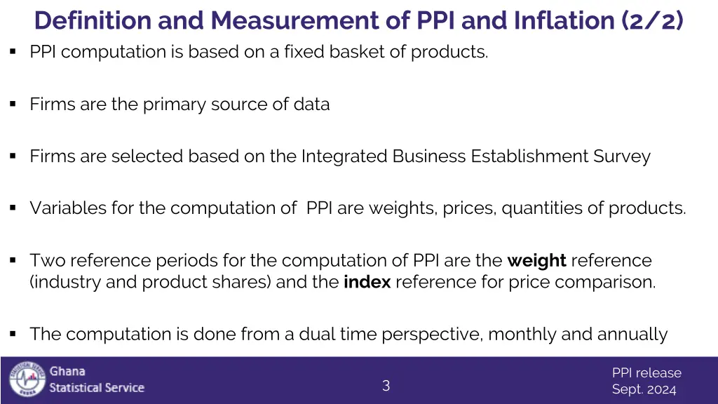 definition and measurement of ppi and inflation 1