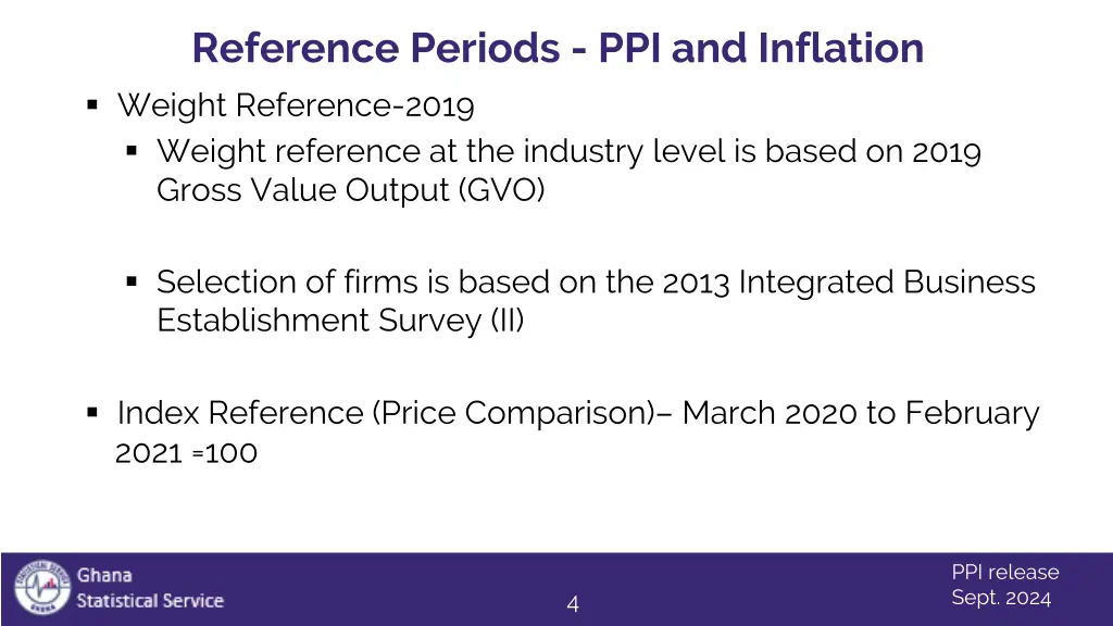 reference periods ppi and inflation weight