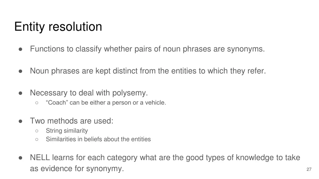 entity resolution