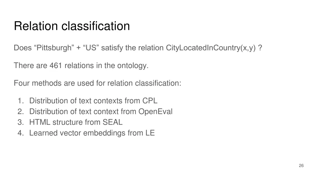 relation classification