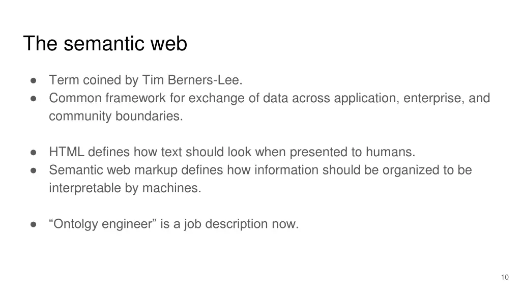 the semantic web