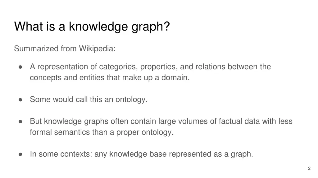 what is a knowledge graph