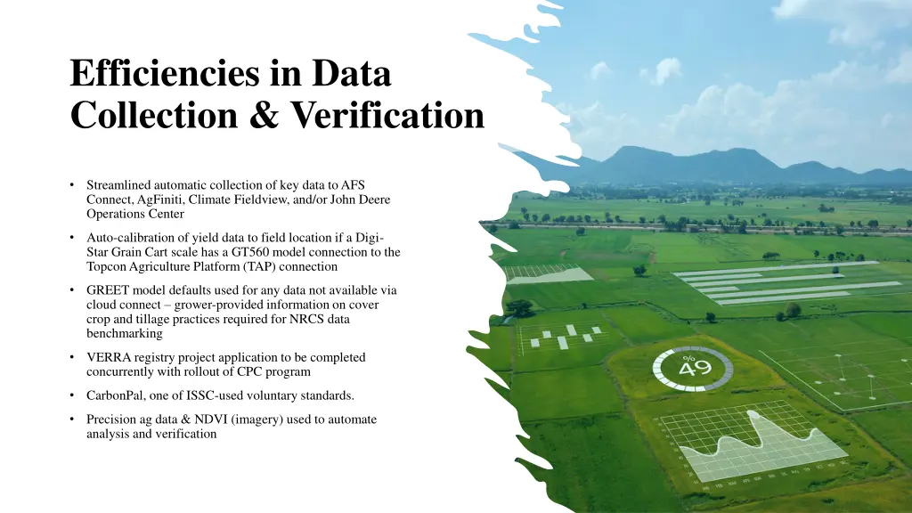 efficiencies in data collection verification