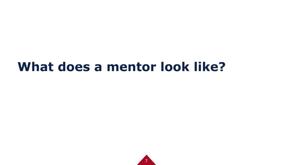 what does a mentor look like