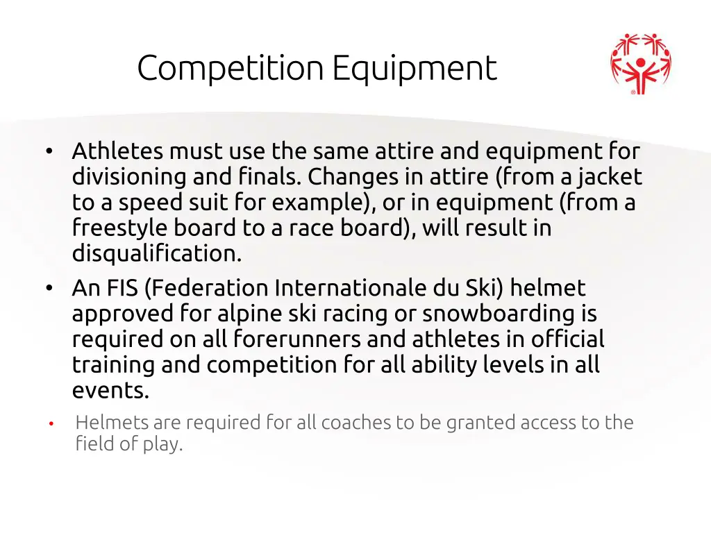 competition equipment