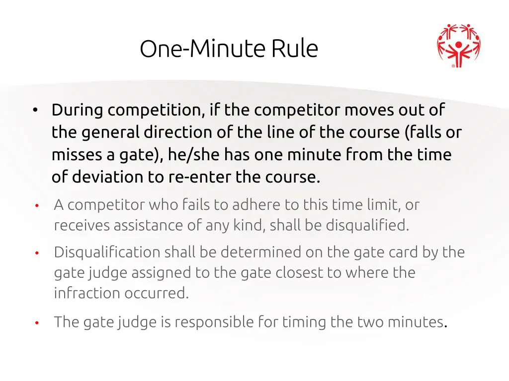 one minute rule