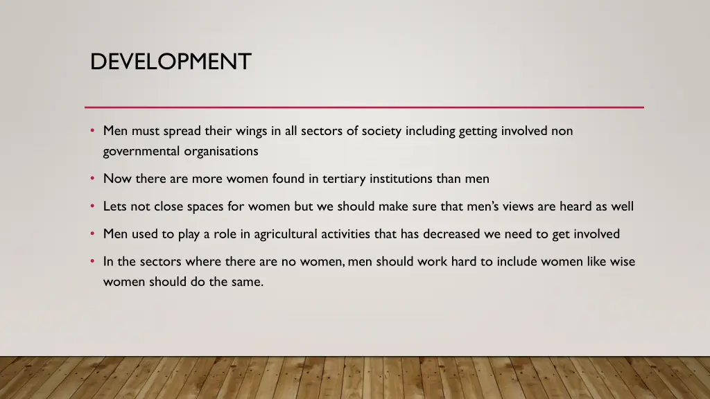 development