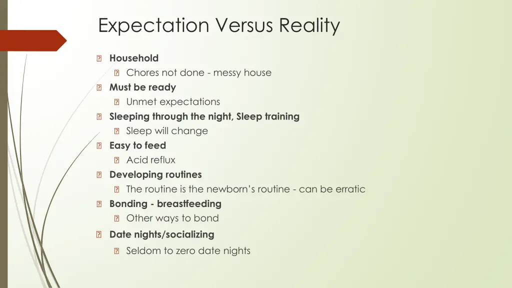 expectation versus reality 1