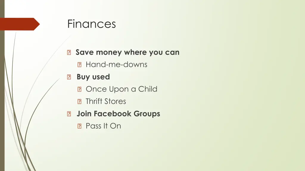 finances