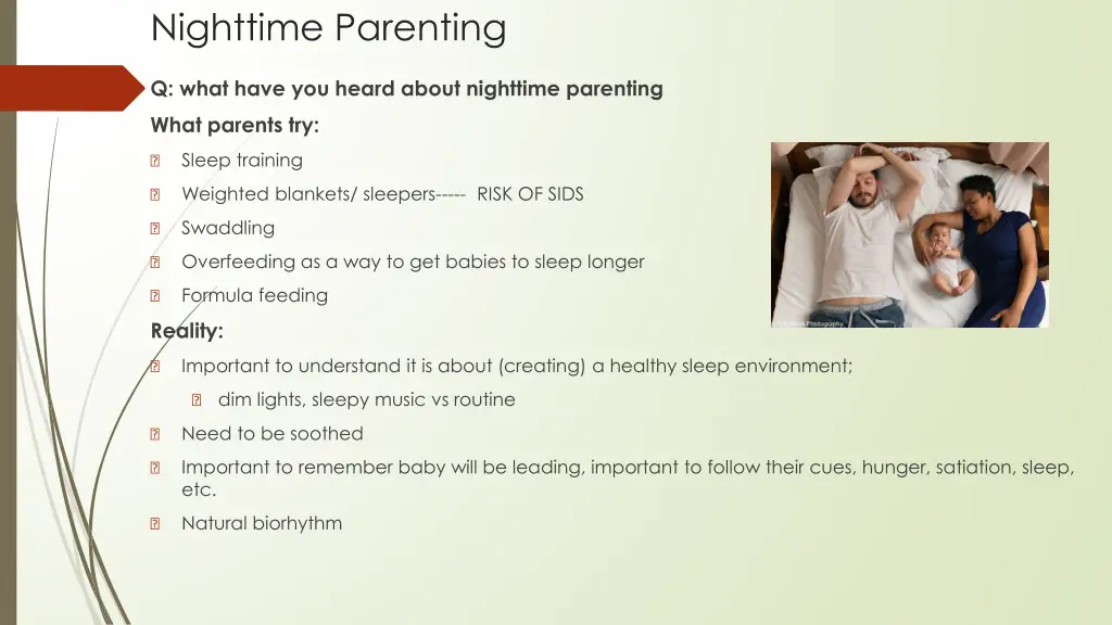 nighttime parenting