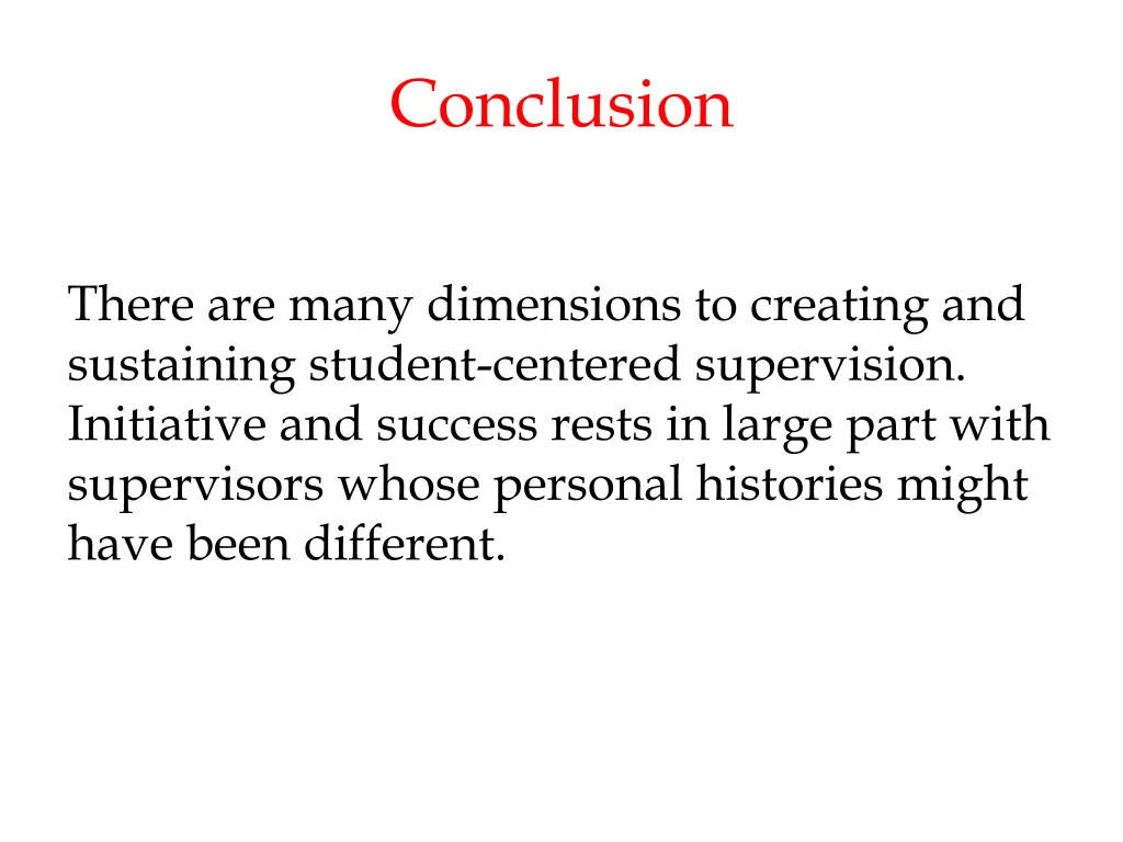 conclusion