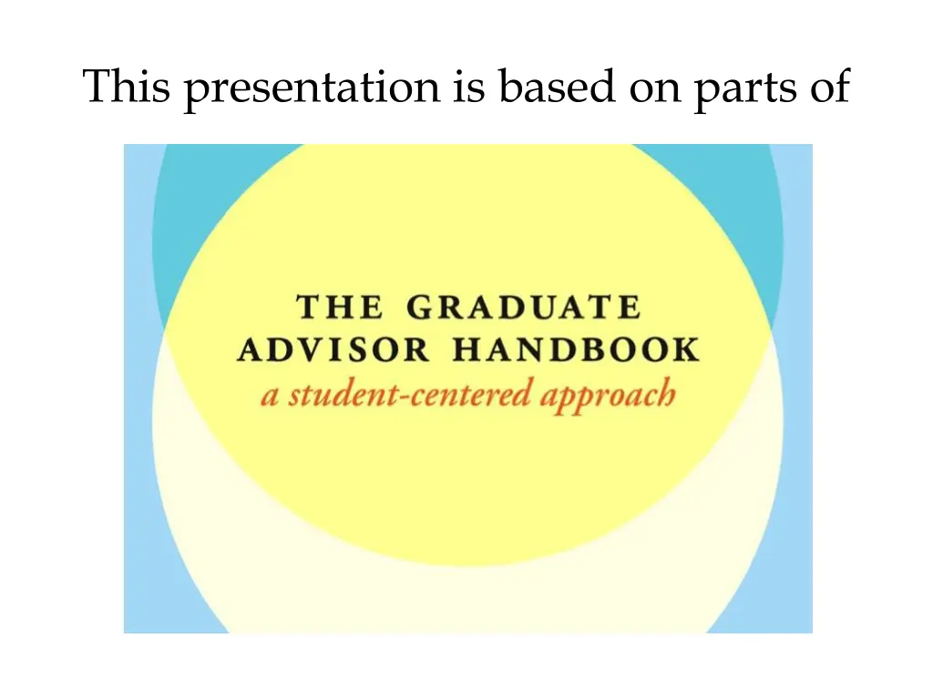 this presentation is based on parts of