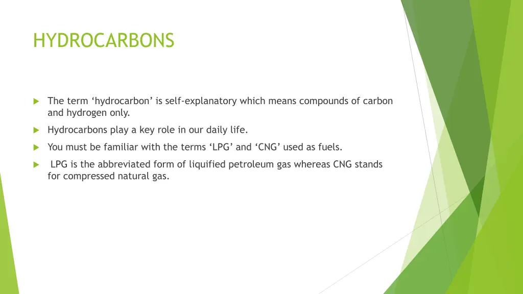 hydrocarbons
