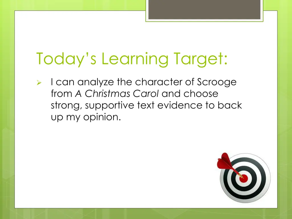 today s learning target