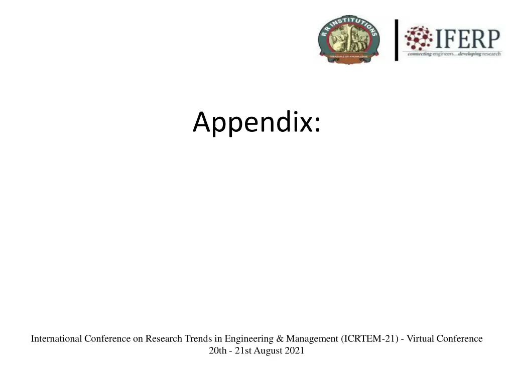 appendix