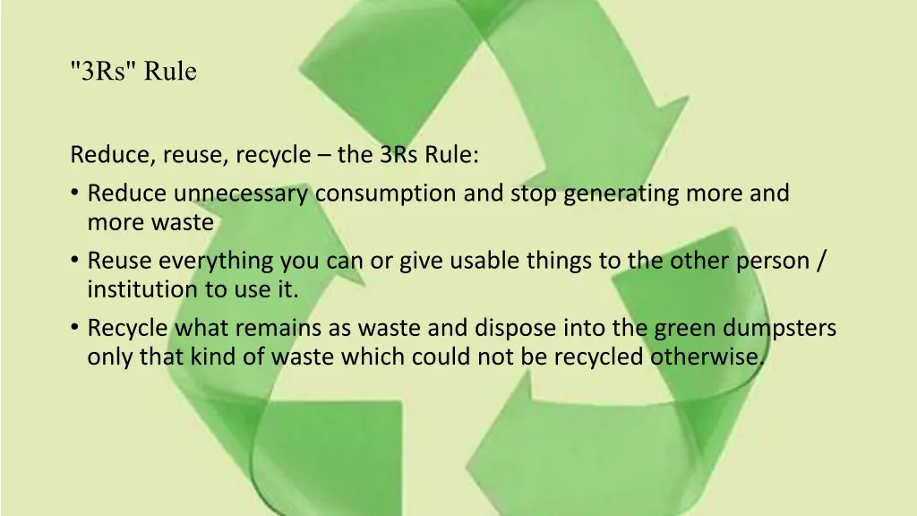 3rs rule