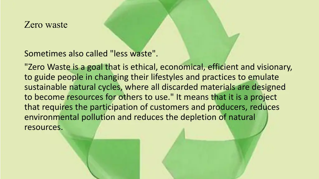 zero waste