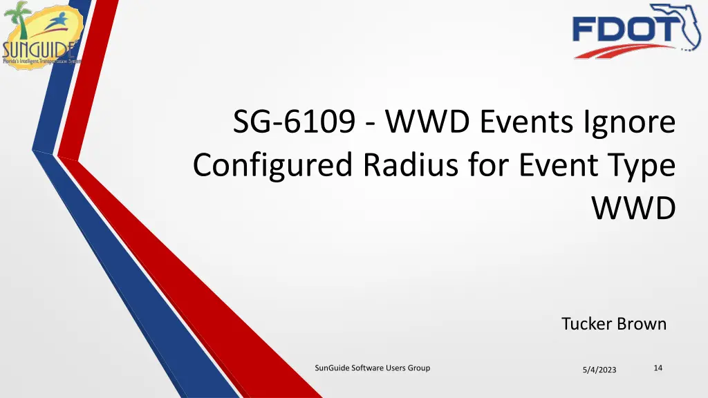 sg 6109 wwd events ignore configured radius