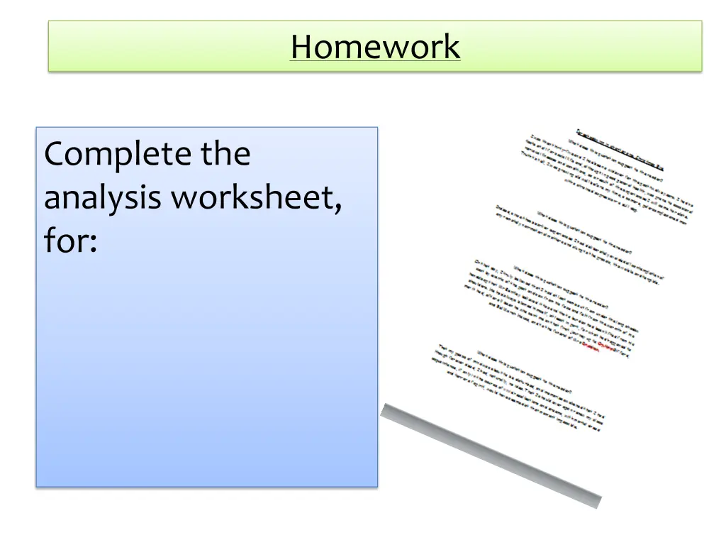 homework