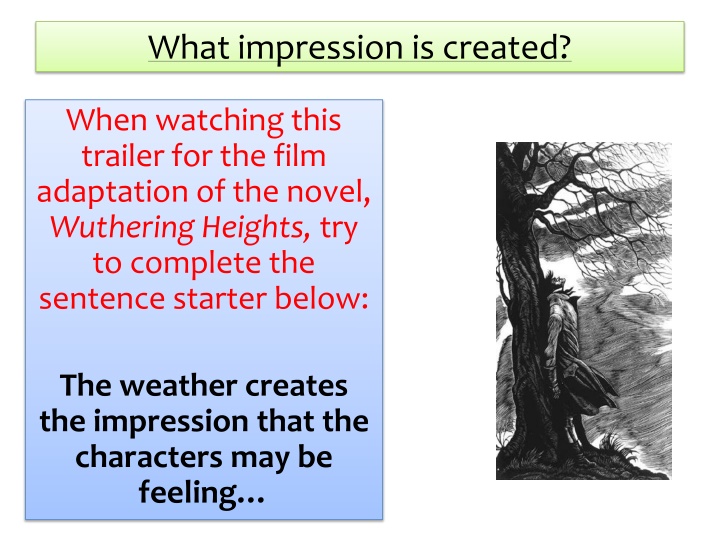 what impression is created