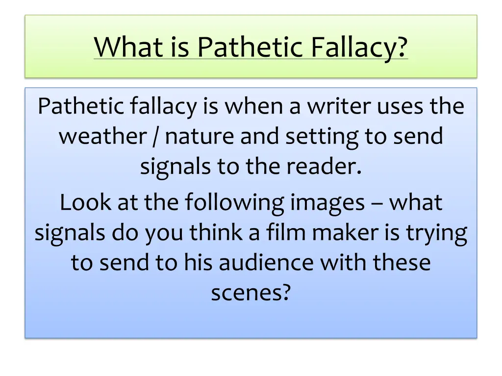 what is pathetic fallacy