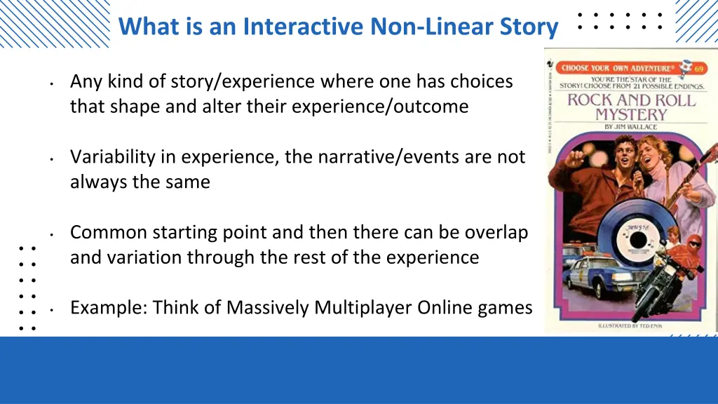 what is an interactive non linear story 1