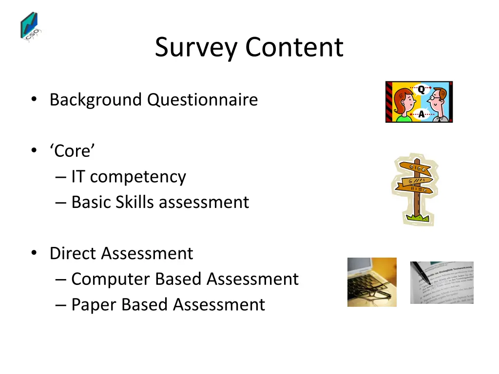 survey content