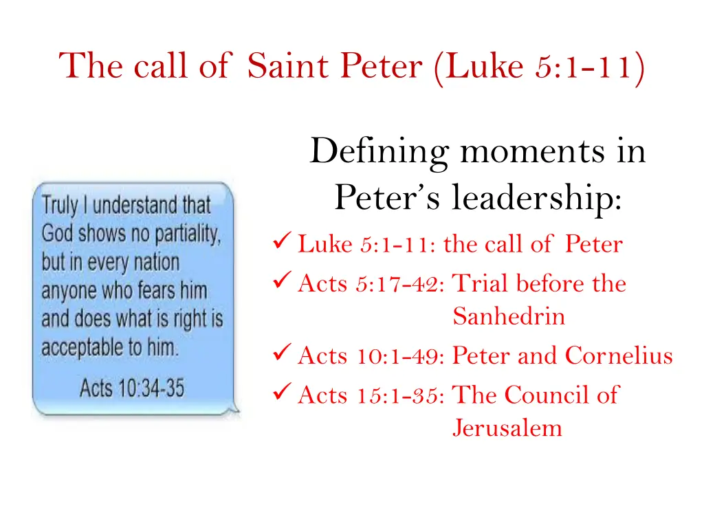 the call of saint peter luke 5 1 11 3