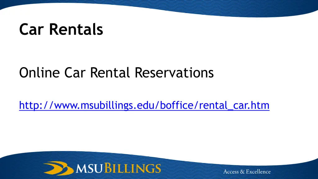 car rentals
