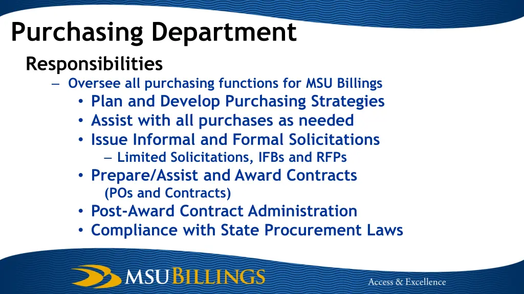 purchasing department responsibilities oversee